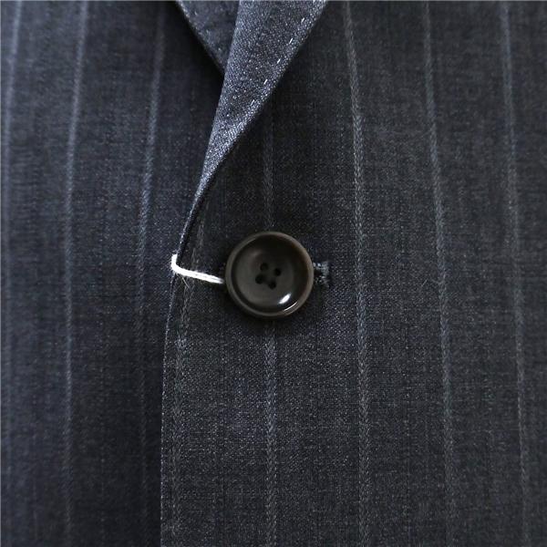 MODA RITORNO 2つボタンシングル スーツ A8 XL ダークグレー 暗灰色 ストライプ ノータック 春秋冬対応 本切羽 186009 6NH040 | ブランド登録なし | 02