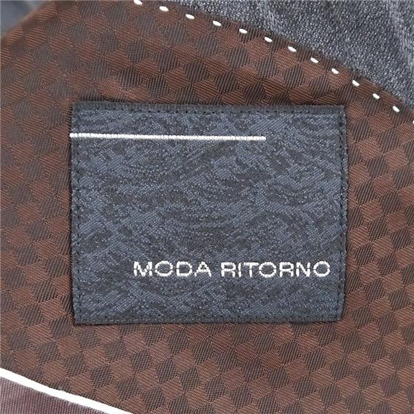 MODA RITORNO 2つボタンシングル スーツ A8 XL ダークグレー 暗灰色 ストライプ ノータック 春秋冬対応 本切羽 186009 6NH040 | ブランド登録なし | 04