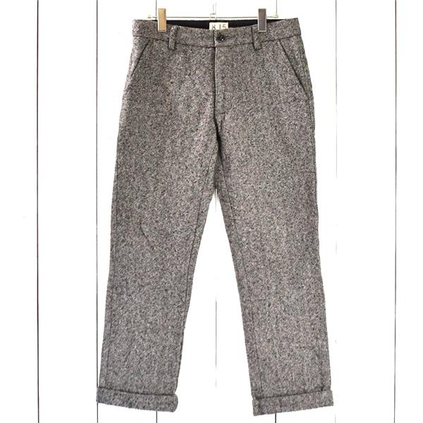USA製 8.15 August Fifteenth オーガストフィフティーンス TALONジッパー ツイード スラックス パンツ 30 / S ダークグレー / 6TA001 | 8.15 AUGUST FIFTEENTH