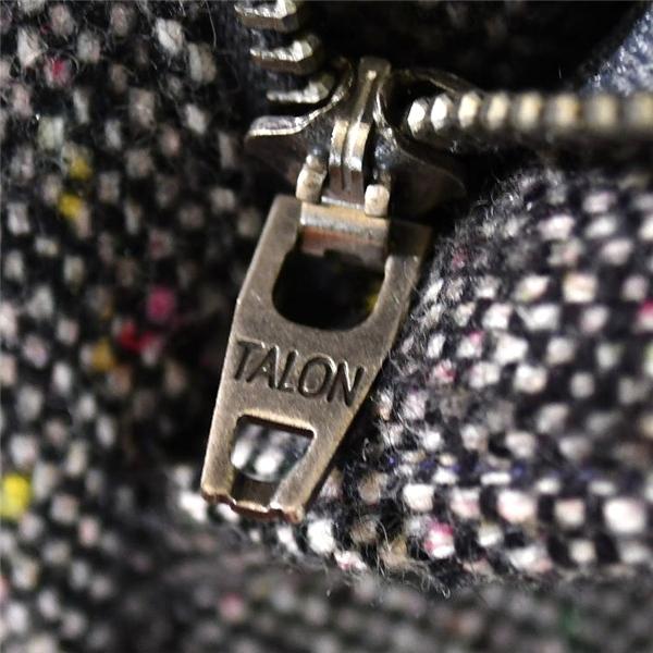 USA製 8.15 August Fifteenth オーガストフィフティーンス TALONジッパー ツイード スラックス パンツ 30 / S ダークグレー / 6TA001 | 8.15 AUGUST FIFTEENTH | 04