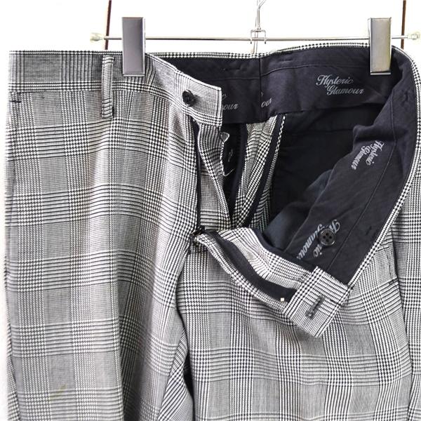 日本製 ヒステリックグラマー THEE HYSTERIC XXX ジィヒステリックトリプルエックス スラックス M / グレー グレンチェック / 6TA003 | THEE HYSTERIC XXX | 03