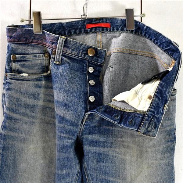 日本製 RED CARD TOKYO レッドカード ボタンフライ デニム パンツ ジーンズ ジーパン W30 / S ブルー ゲストリスト 71898 / 6TA004 | RED CARD TOKYO | 03