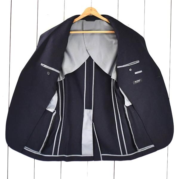 麻布テーラー azabu tailor JET CRUISE 2つボタン シングル ジャケット 046A / L ブラック 袖口4つ釦 秋冬対応 O213ZA12 / 6TA008 | 麻布テーラー | 01