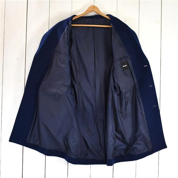 ビームス BEAMS 3つボタン シングル チェスターコート L ダークネイビー 袖口2つ釦 本切羽 秋冬対応 556-187 / 6TA011 | BEAMS | 01