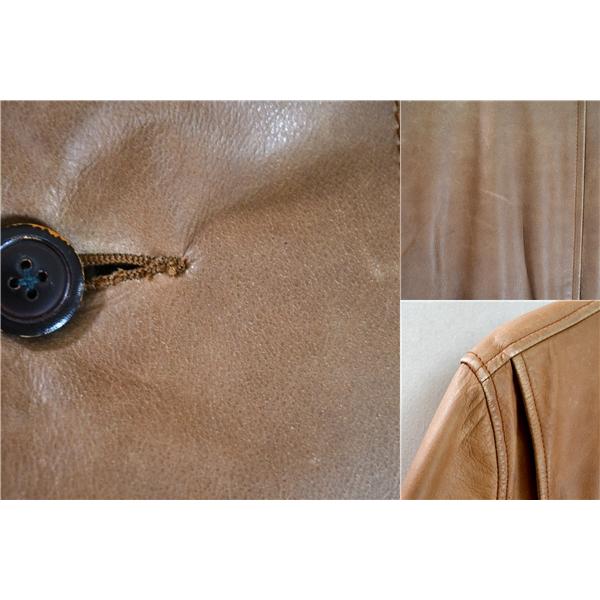 ユナイテッドアローズ UNITED ARROWS BLUE LABEL 3つボタン シングル レザージャケット L ブラウン 1222-204-0570 / 6TA013 | UNITED ARROWS BLUE LABEL | 05