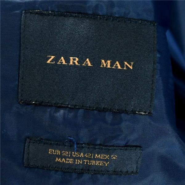 ザラ ZARA MAN 2つボタン シングル ジャケット XL ブラック 袖口4つ釦 春秋冬対応 1564-326-800 / 6TA014 | ZARA | 04
