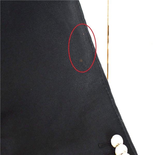 BURBERRY BLACK LABEL 銀釦 麻リネン混 コットン混 2つボタン シングル ジャケット XL ブラック 本切羽 BME64-612-09 / 6TA017 | BURBERRY BLACK LABEL | 06