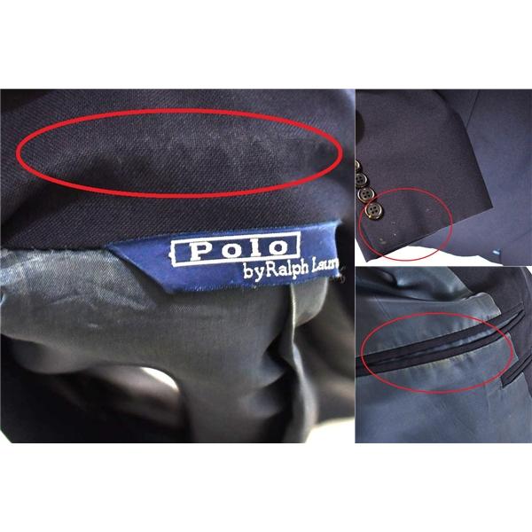 ラルフローレン Polo 2つボタン シングル ジャケット A6 / L ダークネイビー 袖口4つ釦 日本製 アクティ21 SR-RL-NM-0001 / 6TA019 | POLO RALPH LAUREN | 06