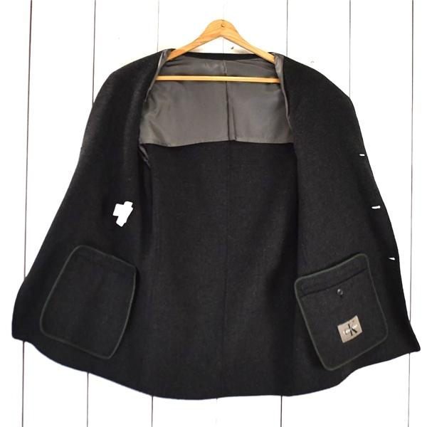 カルバンクライン Calvin Klein 3つボタン シングル ジャケット 34 / M ブラック 袖口4つ釦 本切羽 秋冬対応 3735-CBRCB-KA-0511 / 6TA021 | Calvin Klein | 01