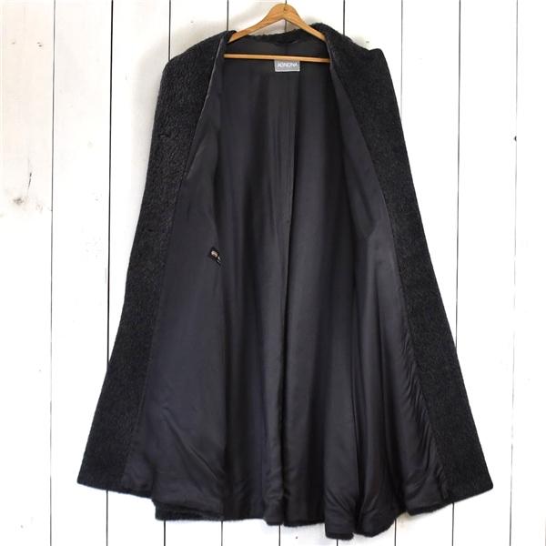 美品 レディース 伊製 アニオナ AGNONA MARTORA アルパカ混 3つボタンシングル 起毛 コート 42 / L グレー 秋冬対応 300240 / 6TA024 | AGNONA | 01