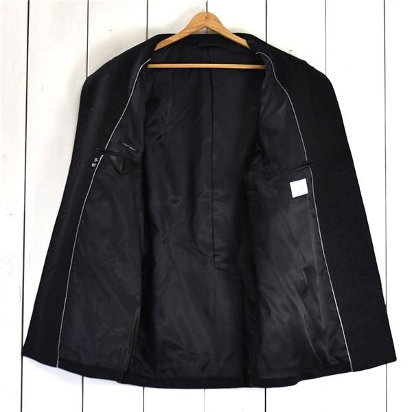 美品 ダーバン D'URBAN カシミヤ100％ 比翼仕立て 5つボタン シングル ハーフコート M ブラック 秋冬対応 L855970-98 / 6TA025 | D'URBAN | 01