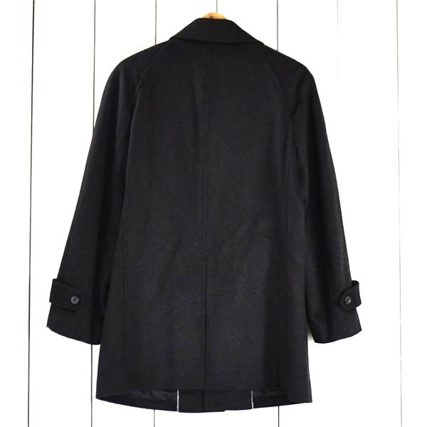 美品 ダーバン D'URBAN カシミヤ100％ 比翼仕立て 5つボタン シングル ハーフコート M ブラック 秋冬対応 L855970-98 / 6TA025 | D'URBAN | 02