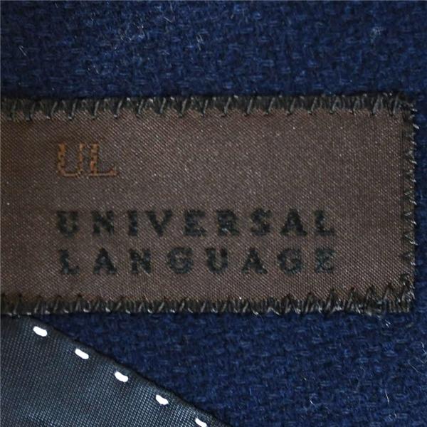 ユニバーサルランゲージ 伊製生地 カシミヤ混 2つボタン シングル ジャケット 50-6Drop / L 濃紺 袖口4つ釦 本切羽 DU660 / 6TA031 | UNIVERSAL LANGUAGE | 03