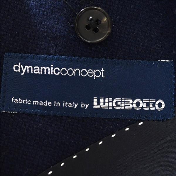 ユニバーサルランゲージ 伊製生地 カシミヤ混 2つボタン シングル ジャケット 50-6Drop / L 濃紺 袖口4つ釦 本切羽 DU660 / 6TA031 | UNIVERSAL LANGUAGE | 04