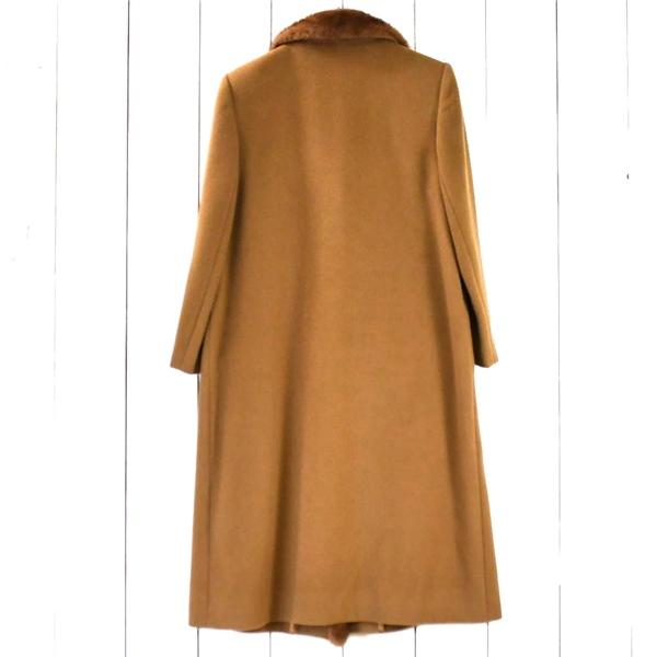 レディース) cojana カシミヤ100％ 4つボタンシングル ミンクコート 毛皮コート L キャメルブラウン 秋冬対応 10-31020 / 6TA037 | ブランド登録なし | 02
