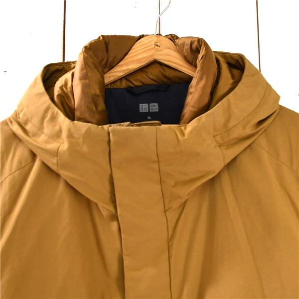 ユニクロ UNIQLO 比翼仕立て フルジップアップ フード付 ハイブリッドダウン ジャケット XL キャメルブラウン 311-421716 / 6TA041 | ユニクロ | 03