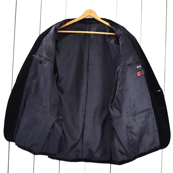 Niedieck brilliant velvet ドイツ製生地 コットン73％ 2つボタンシングル ベルベットジャケット BE6 L ブラック 袖口2つ釦 1164142 6TA054 | NIEDIECK VELVET | 01