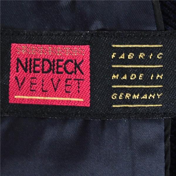 Niedieck brilliant velvet ドイツ製生地 コットン73％ 2つボタンシングル ベルベットジャケット BE6 L ブラック 袖口2つ釦 1164142 6TA054 | NIEDIECK VELVET | 03