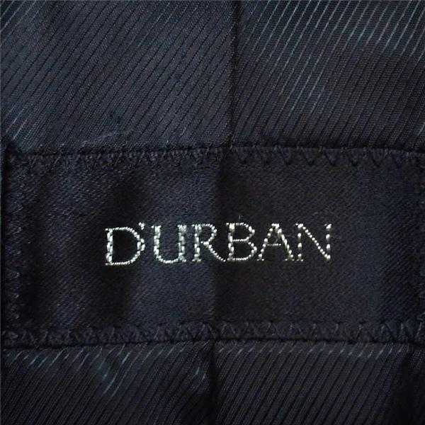 美品 ダーバン D'URBAN 伊製ロロピアーナ生地 比翼仕立て 5つボタンシングル ステンカラーコート M ブラック D550261-98-614 / 6TA056 | D'URBAN | 04