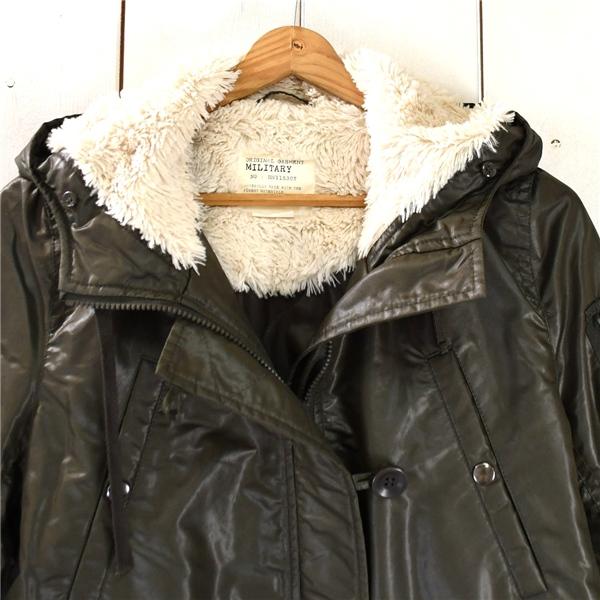 レディース）ユニクロ UNIQLO フード付 中綿ミリタリージャケットコート M カーキ フルジップアップ フード起毛 215-066862 / 6TA062 | ユニクロ | 03