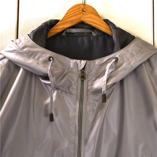 ユニクロ UNIQLO メッシュ仕様フード フルジップアップ ナイロンジャケット L グレー ドローコード付 春秋冬対応 312-060404 / 6TA064 | ユニクロ | 03