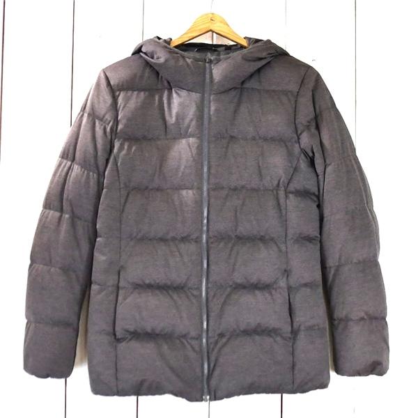レディース）ユニクロ UNIQLO フード付 フルジップアップ ダウンジャケット M グレー 秋冬対応 211-079439 / 6TA065 | ユニクロ