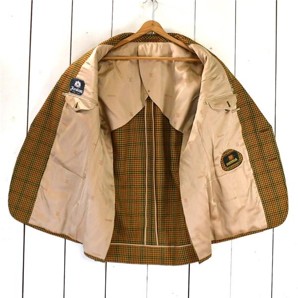 ドーメル DORMEUIL 2つボタン シングル ツイード ジャケット L キャメル ガンクラブチェック 袖口3つ釦 秋冬対応 Furukawa / 6TB004 | DORMEUIL | 01