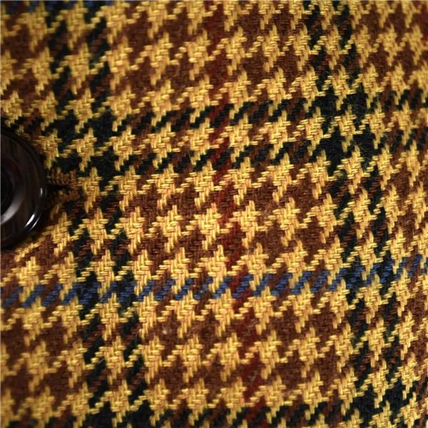 ドーメル DORMEUIL 2つボタン シングル ツイード ジャケット L キャメル ガンクラブチェック 袖口3つ釦 秋冬対応 Furukawa / 6TB004 | DORMEUIL | 02