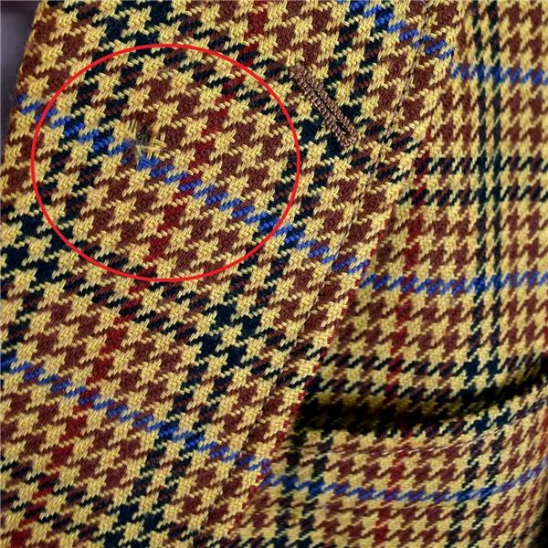 ドーメル DORMEUIL 2つボタン シングル ツイード ジャケット L キャメル ガンクラブチェック 袖口3つ釦 秋冬対応 Furukawa / 6TB004 | DORMEUIL | 05