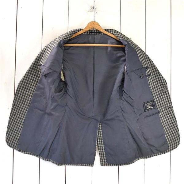 バーバリー Burberrys 2つボタン シングル ツイード ジャケット S ライトグレー ネイビーチェック 袖口3つ釦 WM338-257-08 / 6TB006 | BURBERRY | 01