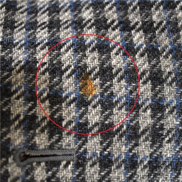 バーバリー Burberrys 2つボタン シングル ツイード ジャケット S ライトグレー ネイビーチェック 袖口3つ釦 WM338-257-08 / 6TB006 | BURBERRY | 05