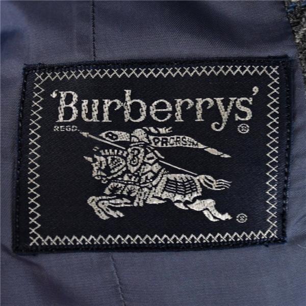 バーバリー Burberrys 2つボタン シングル ツイード ジャケット S ライトグレー ネイビーチェック 袖口3つ釦 WM338-257-08 / 6TB006 | BURBERRY | 07