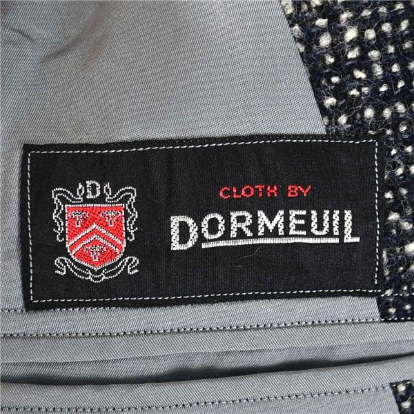 ドーメル DORMEUIL 2つボタン シングル ツイード ジャケット L ダークネイビーベース 袖口3つ釦 秋冬対応 Takanashi / 6TB007 | DORMEUIL | 04
