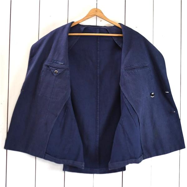 伊製 ラルディーニ LARDINI コットン混 4つボタン ダブル ジャケット 46 / S 濃紺 袖口4つ釦 本切羽 春秋対応 PL316AQ-11 / 6TB011 | LARDINI | 01