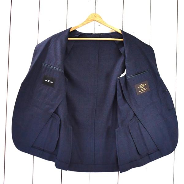 GREEN LABEL RELAXING 伊製カノニコ生地 3つボタン シングル 段返り ジャケット 44 / M 濃紺 ウインドペン 3122-110-0960 6TB013 | green label relaxing | 01