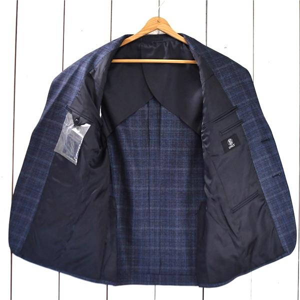 新品同様 美品 オンリー ONLY 伊製REDA生地 super110's 2つボタン シングル ジャケット 37 / S 濃紺 チェック 5-0122-42-828 / 6TB014 | ONLY | 01