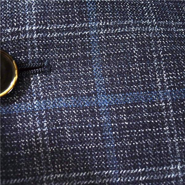 新品同様 美品 オンリー ONLY 伊製REDA生地 super110's 2つボタン シングル ジャケット 37 / S 濃紺 チェック 5-0122-42-828 / 6TB014 | ONLY | 02