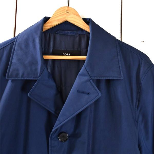 ヒューゴボス BOSS コットン混 4つボタンシングル コート 50 / XL ダークネイビー 総裏地仕上げ 秋冬対応 50321804 / 6TB017 | HUGO BOSS | 03