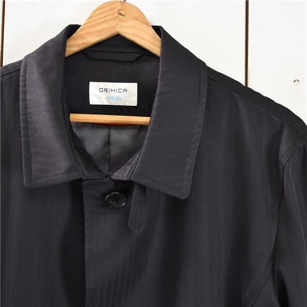 オリヒカ ORIHICA チンストラップ付 4つボタンシングル コート L ブラック シャドーストライプ 春秋冬対応 OR64-601 / 6TB020 | ORIHICA | 03