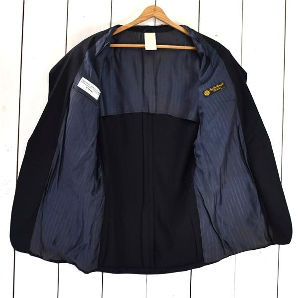 伊製 HILTON TIME 伊製ロロピアーナ生地 super100's シルク混 2つボタン シングル ジャケット 46 / L ブラック 袖口3つ釦 104805 / 6TB025 | HILTON | 01