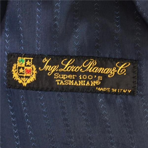 伊製 HILTON TIME 伊製ロロピアーナ生地 super100's シルク混 2つボタン シングル ジャケット 46 / L ブラック 袖口3つ釦 104805 / 6TB025 | HILTON | 04