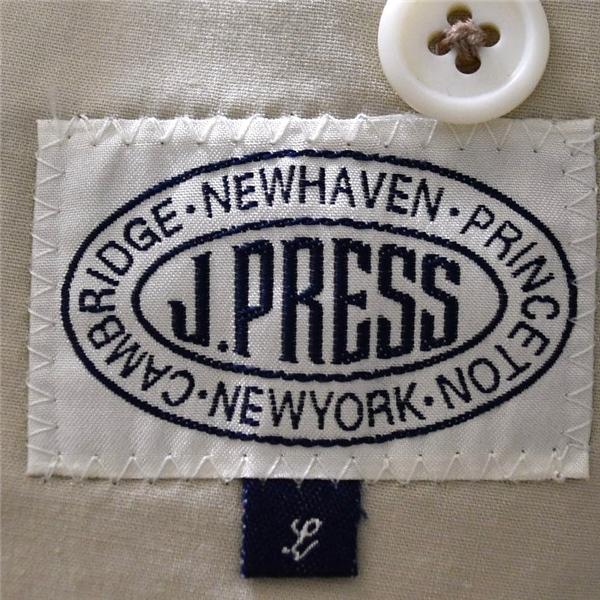 Jプレス J.PRESS 3つボタン シングル 段返り コットン ジャケット L ベージュ 袖口2つ釦 春夏対応 日本製 021-5-JK-OV-GM-7214 / 6TB026 | J.PRESS | 03