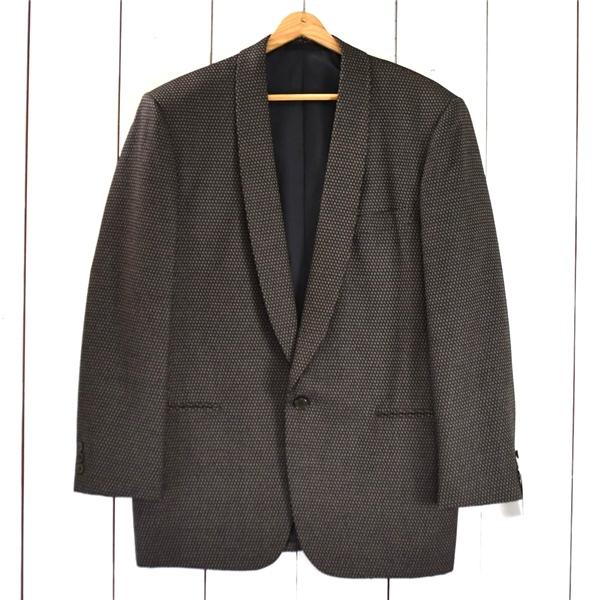 新品 VAREZZO 1つボタン シングル 拝みボタン ジャケット L ダークブラウン マルチパターン 袖口3つ釦 Trad Brothers 1056915 / 6TB027 | ブランド登録なし
