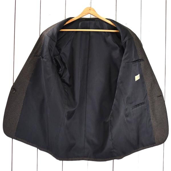 新品 VAREZZO 1つボタン シングル 拝みボタン ジャケット L ダークブラウン マルチパターン 袖口3つ釦 Trad Brothers 1056915 / 6TB027 | ブランド登録なし | 01