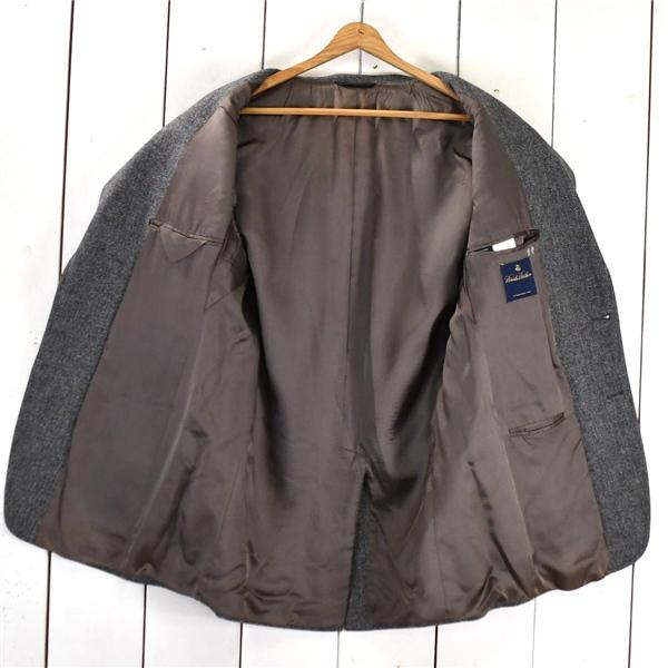 ブルックスブラザーズ BROOKS BROTHERS くるみボタン 2つボタン シングル ツイードジャケット L グレー 袖口3つ釦 17082-42 / 6TB030 | BROOKS BROTHERS | 01