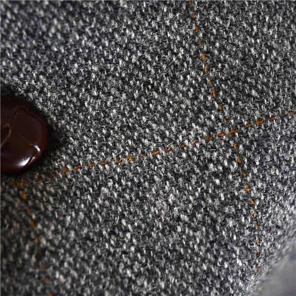 ブルックスブラザーズ BROOKS BROTHERS くるみボタン 2つボタン シングル ツイードジャケット L グレー 袖口3つ釦 17082-42 / 6TB030 | BROOKS BROTHERS | 02