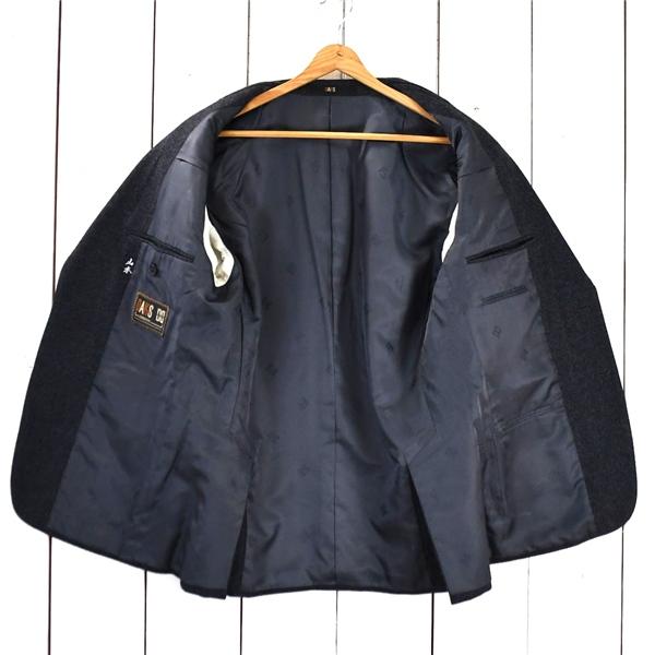 ダックス DAKS アルパカ混 モヘヤ混 2つボタン シングル ジャケット 94AB4 / M チャコールグレー 袖口3つ釦 日本製 E-DN-335CP / 6TB031 | DAKS | 01