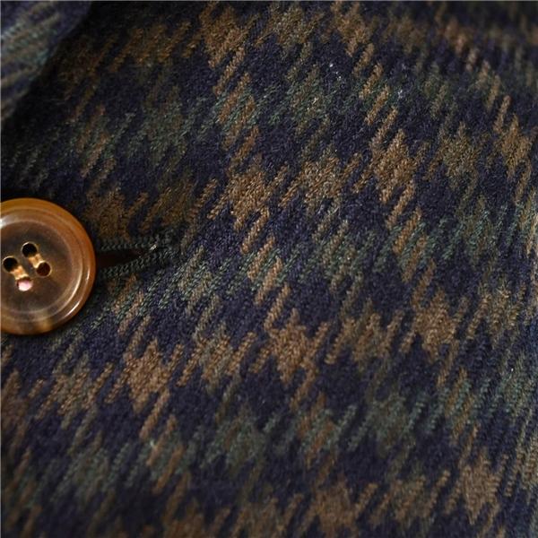 REGENCY ニューヨーカー 2つボタン シングル ジャケット 108BE9 / XL ダークブラウン オーバーチェック 袖口3つ釦 030416 / 6TC004 | NEWYORKER | 02