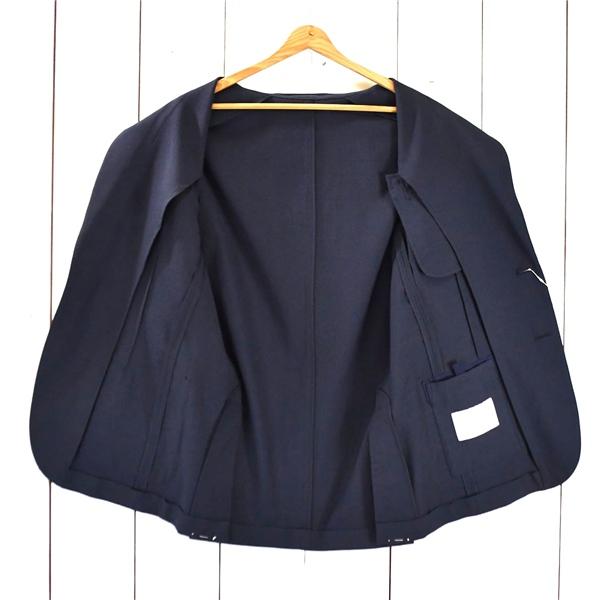 新品同様 美品 マッキントッシュフィロソフィー 麻リネン混 2つボタン シングル ジャケット 42R / L ネイビーグレー H1E45-533-28 / 6TC007 | MACKINTOSH PHILOSOPHY | 01