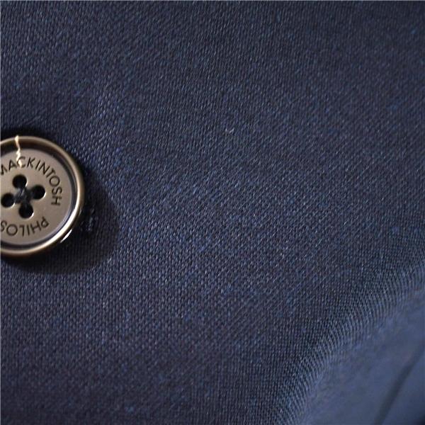 新品同様 美品 マッキントッシュフィロソフィー 麻リネン混 2つボタン シングル ジャケット 42R / L ネイビーグレー H1E45-533-28 / 6TC007 | MACKINTOSH PHILOSOPHY | 02